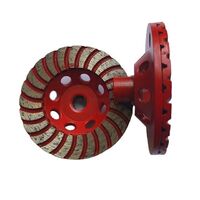 4" Diameter Double Turbo Diamond Cup Wheel for Granite Marble Stone Forming and Grinding