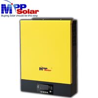 Split Phase 120V/240V, 6KW 48V MPPT Hybrid Solar Inverter + MPPT Solar Charger 120A, High PV Input 450 VDC, No Battery Support