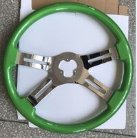 Wooden truck steering wheel