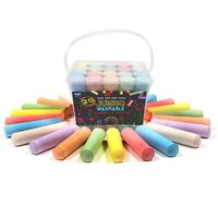 Hot Sale Safe Dust Free Washable 20 Carat Giant Sidewalk Chalk Packed in Plastic Bucket with Handle