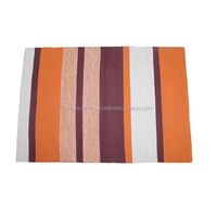 export quality hand crank yoga practice rug mat 100% cotton rug india manufacturer