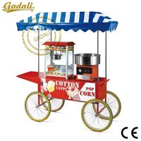 Small Electric Food Popcorn Maker with Cart and Desk Trade