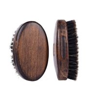 High Quality Best Selling New 100% Wild Boar Bristle Men's Rustic Color Wooden Beard Brush