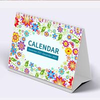 Custom Logo Printing 2022 2023 Spiral Monthly Stand Flip Desk Desk Desk Calendar