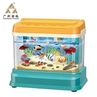 2021 new fake fishing toys simulation aquarium interactive magnetic fishing toys fish tank toys for children