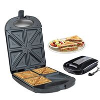 Sokany Electric Sandwich Maker 4-Slice Double Toaster Non-Stick Waffle Maker Cake Oven Breakfast Maker