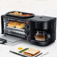 Home multi-function breakfast machine temperature control breakfast sandwich machine three-in-one breakfast machine