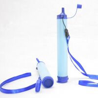 BPA-free water filter straw with 0.001 micron filtration for portable outdoor water filter