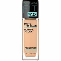 Maj-bellines Fit Me Matte + Poreless Liquid Foundation Makeup, Nude Beige, 1 fl.oz