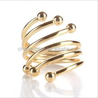 Wholesale cheap silver metal napkin rings for wedding decoration