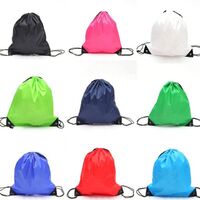 Cheap custom women's men's large waterproof drawstring gym bag with logo