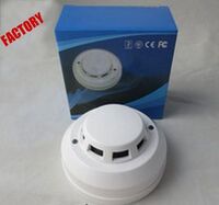 Plastic smoke detector cover with fire alarm