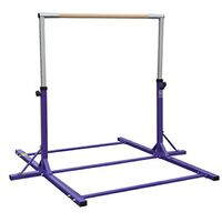 Adjustable width horizontal bar gymnastics pole for home training