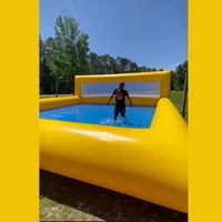 Water games giant inflatable beach volleyball court/inflatable water volleyball court for sale