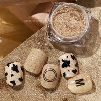 Nail Art Sawdust Powder 6 Pieces/Set Wool Creative Design Macaron Color Nail Art Sequins