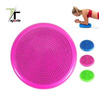 TTSPORTS Inflatable Stability Swing Pad w/Pump, Extra Thick Core Balance Plate, Swing Seat For Senses