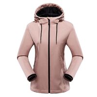 Outdoor fleece soft shell jacket autumn and winter men's and women's windproof waterproof warm hooded couple jacket