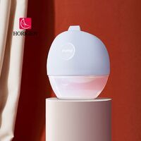 Factory OEM custom new design food grade hands-free breast milk collector silicone wearable manual breast pump