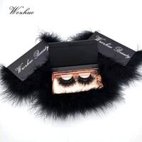 Wholesale Luxury Style Fur Box Eyelashes 5d 25mm Custom Logo Eyelashes Packaging Box Private Label Private Label 3D Mink Eyelashes