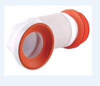 Casaline Plastic WC pan connector with elbow