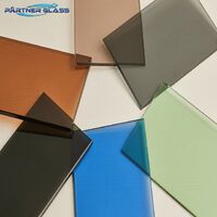 4MM 4.6MM 5MM 5.5MM 6MM Building windows and doors light blue dark blue dark gray black colored float glass