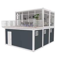 Modern style flat pack container house for office and camp