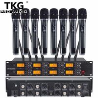 TKG UR-8000-S 640-690mhz UHF professional wireless uhf microphone 8 wireless microphone system