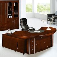 Professional Office Furniture Semicircle European Semicircle 100% MDF Executive Desk