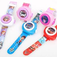 Children's Cartoon Clock Toy Clock Boy Kindergarten Children Gift 3D Electronic Projection