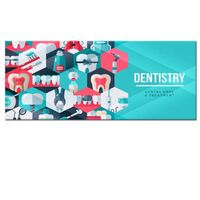 funny abstract teeth dental care treatment art painting print dental department wall decor canvas art