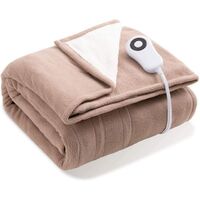 Sample available Super Fuzzy Soft Sherpa Fleece Double Sided Electric Blanket Electric Blanket