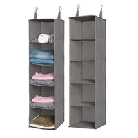 Hanging Closet Organizer for RV Wardrobe Camp and Storage Collapsible Closet Shelf Hanging Organizer for Footwear Toys