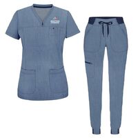 Hot sale anti wrinkle washable soft fabric nurse scrub hospital uniform medical scrub women jogging scrub suit pair