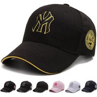 Suitable for four seasons cotton couple hat sunshade baseball cap black adjustable baseball cap