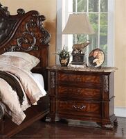 American marble countertop bedside table three drawer bedside table bedroom furniture