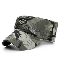 Fashion Embroidered Patches Custom Flat Top Camouflage Army Cap Army Cap