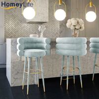 Popular bar table and chairs, silver white marble, green gold dining table