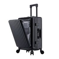 Multifunctional Travel Lightweight USB Luggage Aluminum Magnesium Alloy OEM&ODM Suitcase Travel Luggage Trolley Suitcase