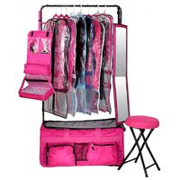 Dance competition duffel bag with shelf