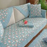 Amazon Wholesale Korean Cotton Fabric Sofa Cushion Four Seasons Universal Non-Slip Sofa Cushion