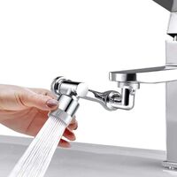 Universal Splash Filter Swivel Sink Faucet Aerator 1080 Swivel Water Dual Function Bathroom Faucet Basin Extender Kitchen