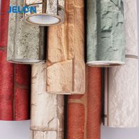 Factory Wholesale Small Roll Vinyl Release Paper Retro 3d Stereo Brick Wallpaper Restaurant Hotel Bar Decoration