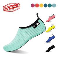 Factory Wholesale Custom Logo Outdoor Women Men Adult Non-Slip Beach Swimming Water Leather Shoes Barefoot Quick Dry Aqua Socks