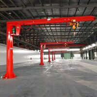 Workshop Widely Used Lifting Equipment Light Boom Cranes Column Mount 1 Ton 2 Tons 3 Tons JIB Cranes