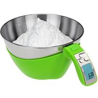 Hot selling bowl capacity 1500ml stainless steel kitchen scale with removable measuring cup