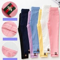 Spring and Autumn Children's Trousers Girls' Stretch Slim Pants Pencil Pants Leggings