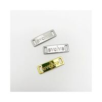 Custom Engraved Logo Metal Fittings Lace Labels Custom Color Metal Labels