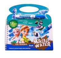 Popular early education reusable painting coloring children's fairy tale magic water book