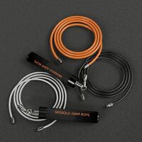 Rogu Fitness Steel Cable Heavy Duty Custom Skip Ultra Plastic Bearing High Gym Weighted Pvc Speed ​​Aluminum Jump Rope