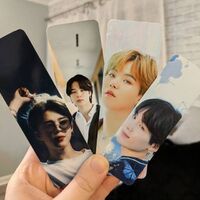 High quality wholesale kpop activity paper print glossy matt photo card custom bookmark collection